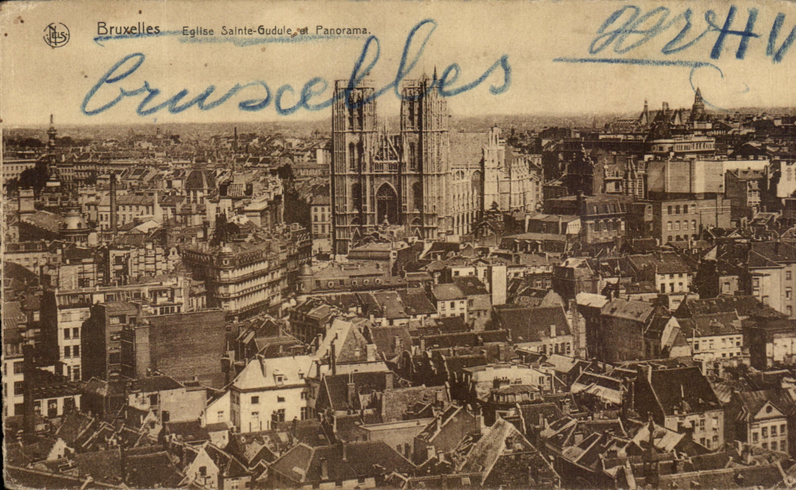 Panorama de Sainte Gaude de la iglesia de CPA Bruselas