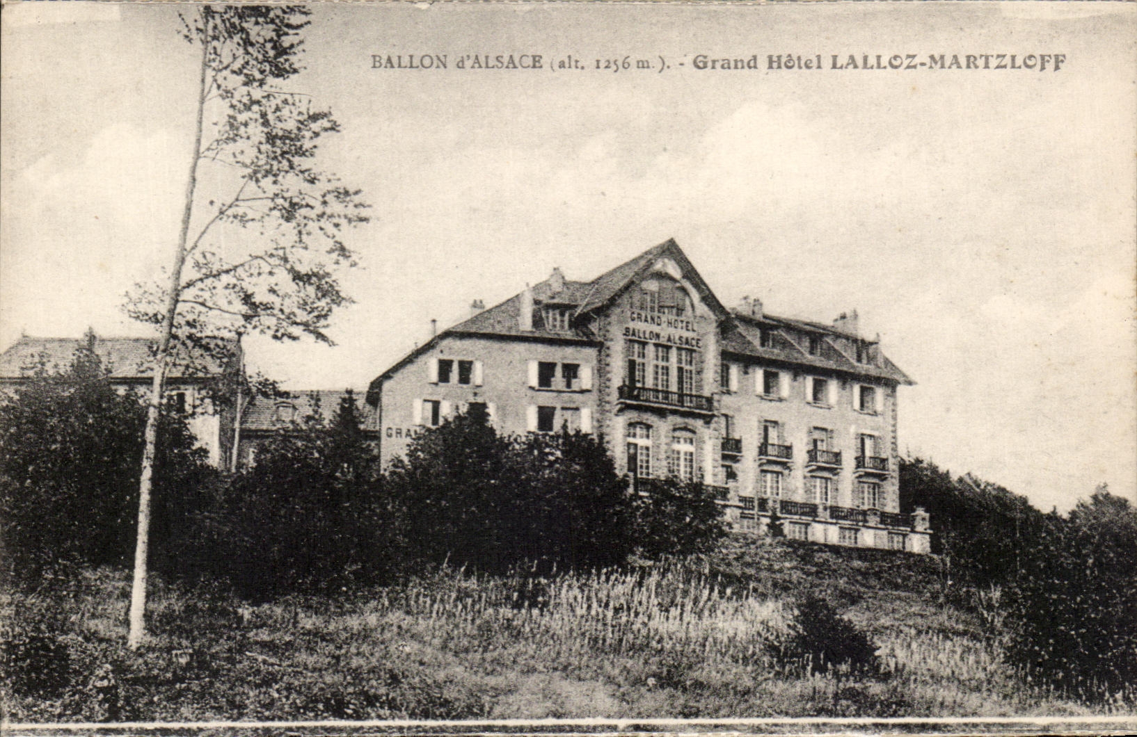 CPA Balloon of Alsace Large Hotel Lalloz Martzloff