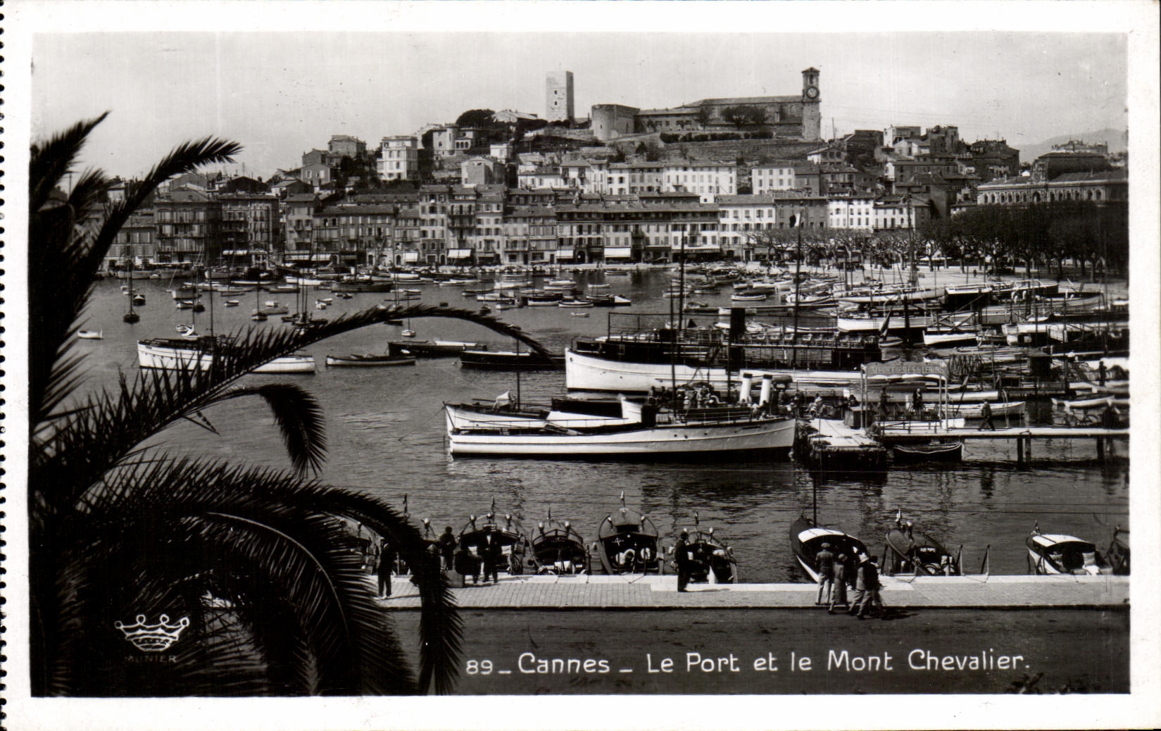 CPA Cannes the Port And the Mount Knight Boats