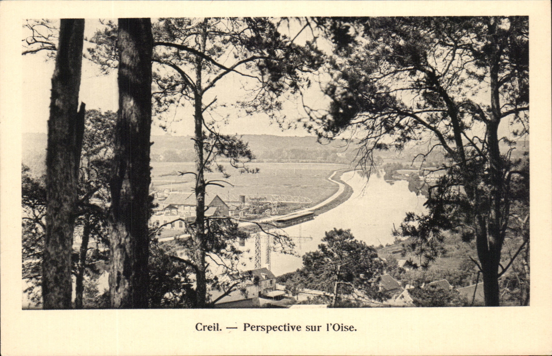 CPA Creil Perspective Sur L'Oise