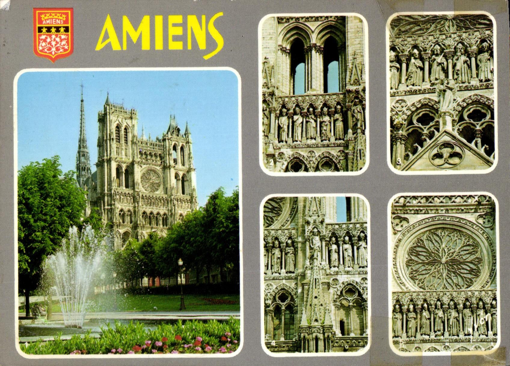 MODERN CARD Amiens Cathedral