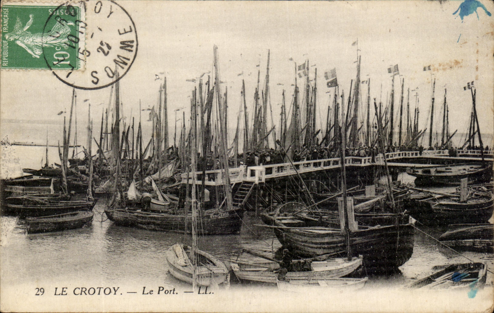 CPA Le Crotoy Le Port Bateaux