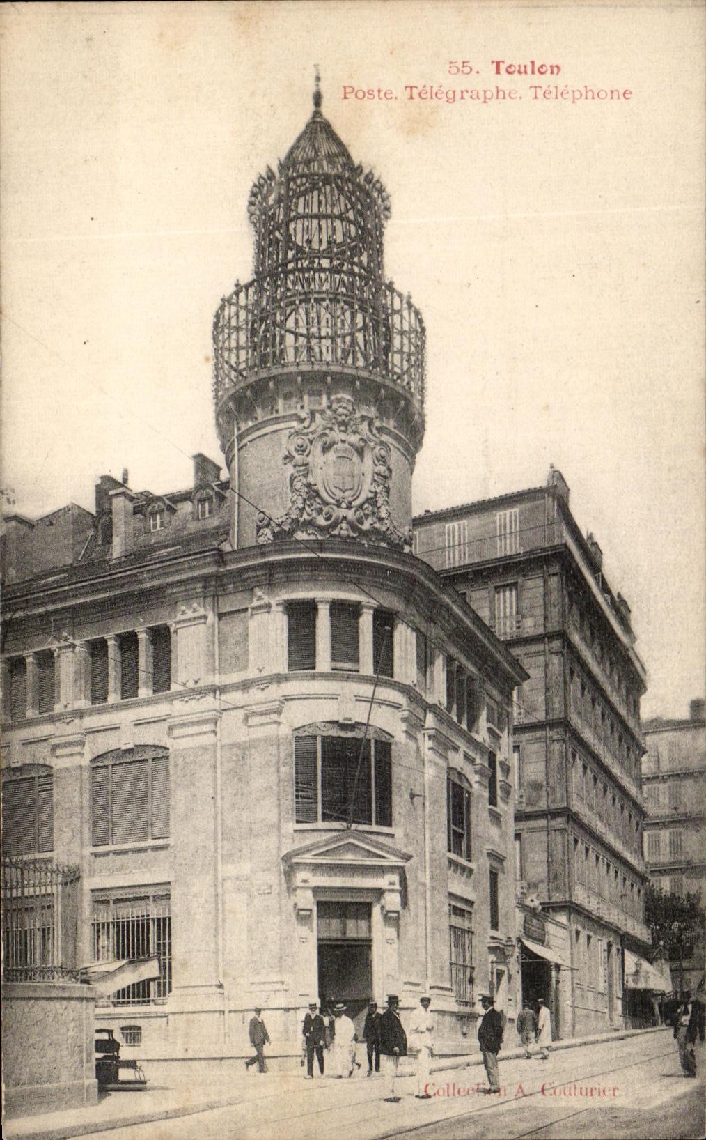 CPA Toulon Stations Telegraphs and Telephone