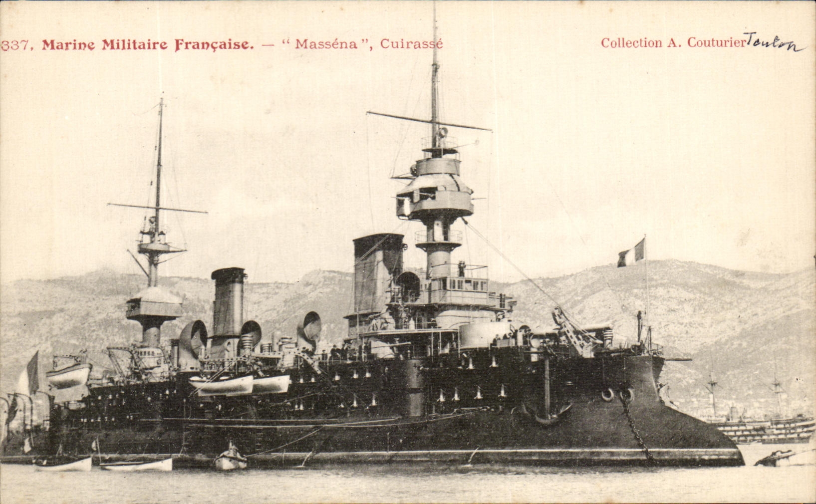 CPA French Navy Massena Armours