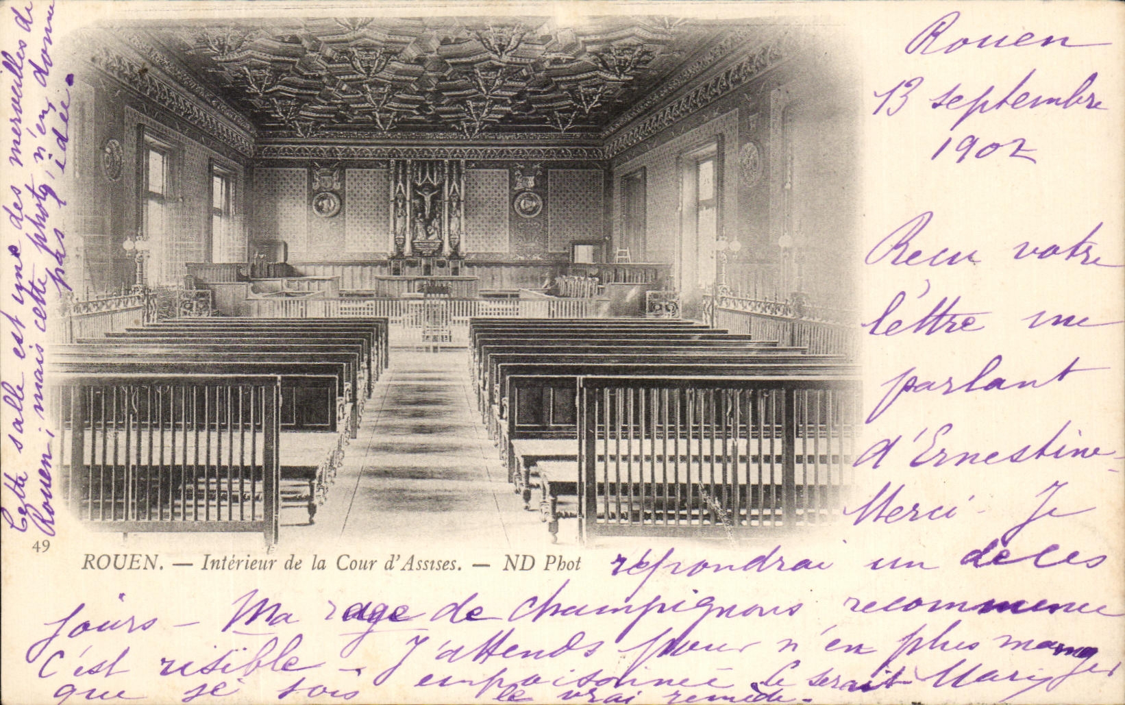 CPA Interior Rouen of the Court of Assizes