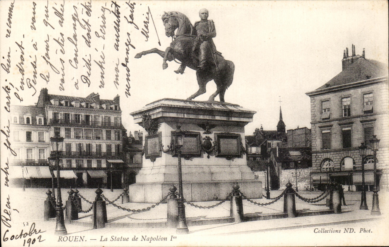 CPA Rouen La Statue of Napoleon 1st