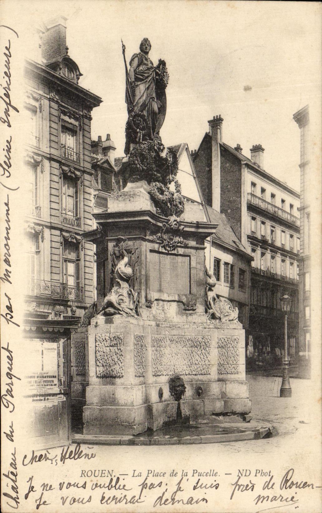 CPA Rouen La Places of the Jeanne Virgin of arc