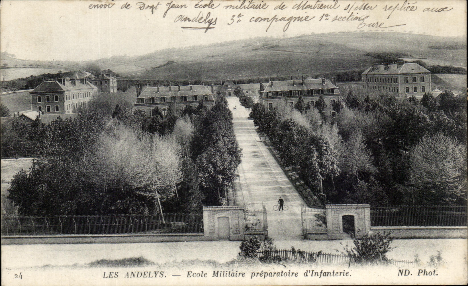 CPA Les Andely Ecole Militaire Preparatoire d'Infanterie Militaria