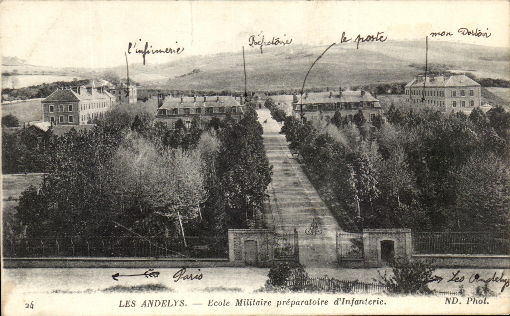 CPA Les Andelys Ecole Militaire Preparatoire d'Infanterie Militaria 