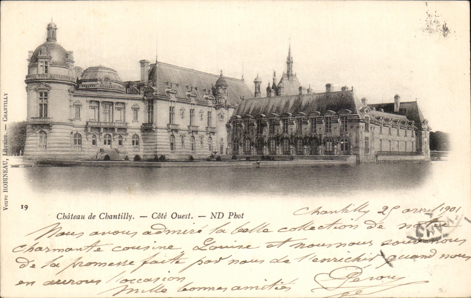 CPA Chatreau de Chantilly Cote Ouest 