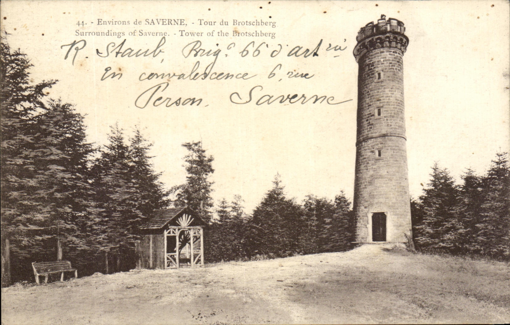 CPA Surroundings of Saverne Turn of Brotschberg