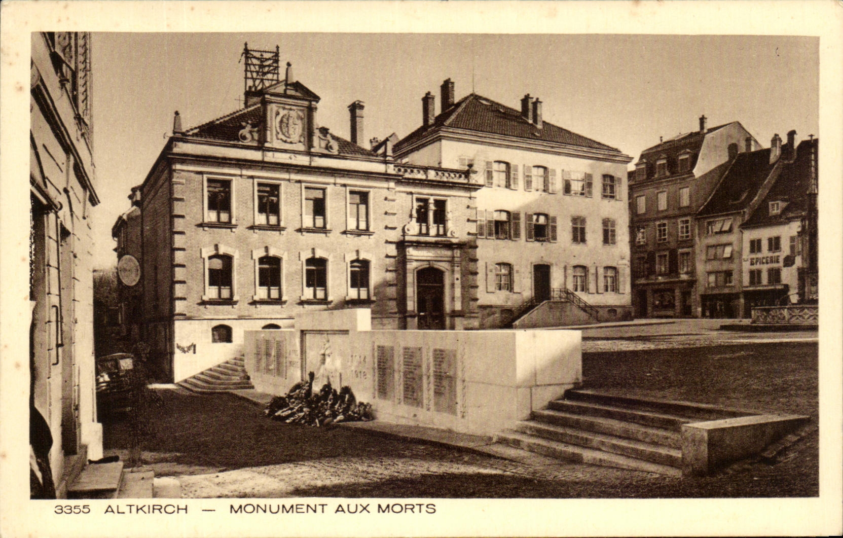 CPA Altkirch War memorial Militaria