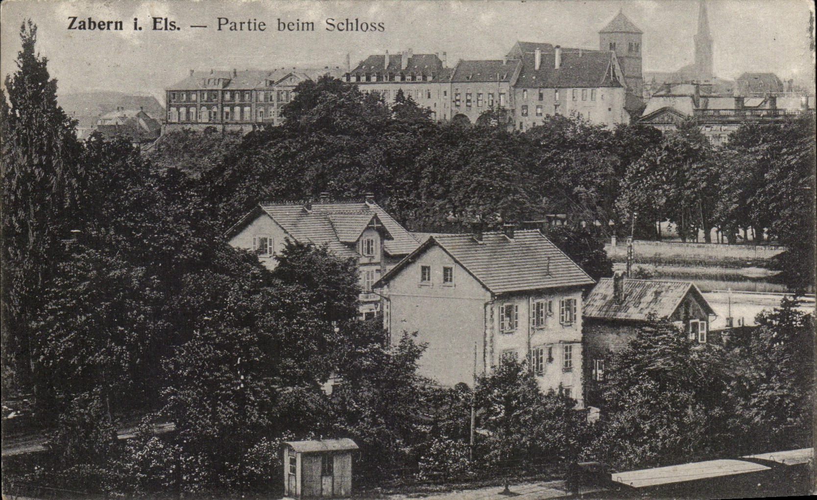 CPA Zabern I Els Left beim Schloss