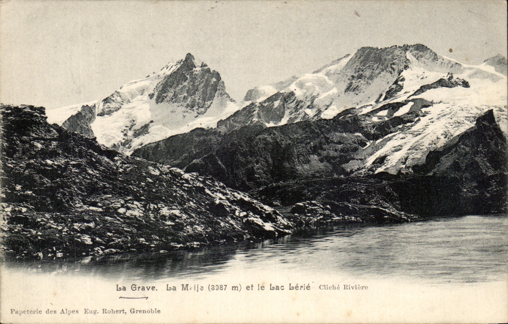 CPA La Grave Le Meije Et le Lac Lerie