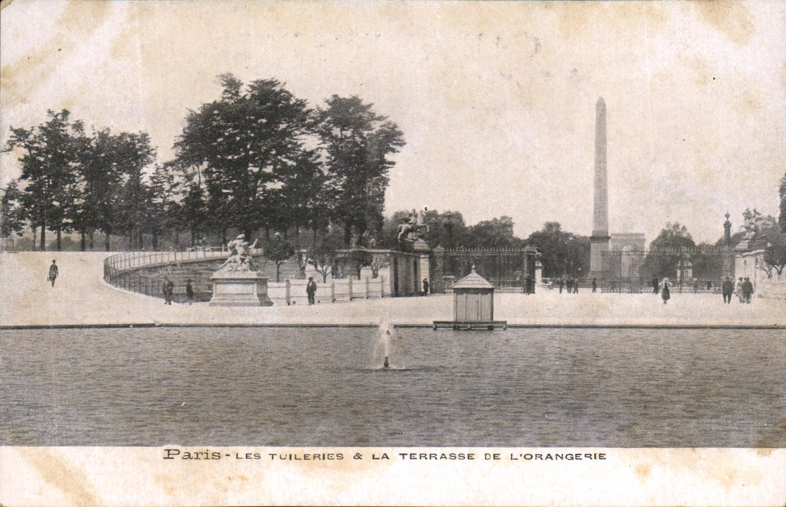 CPA Paris Les Tuileries La Terrasse De L'Orangerie