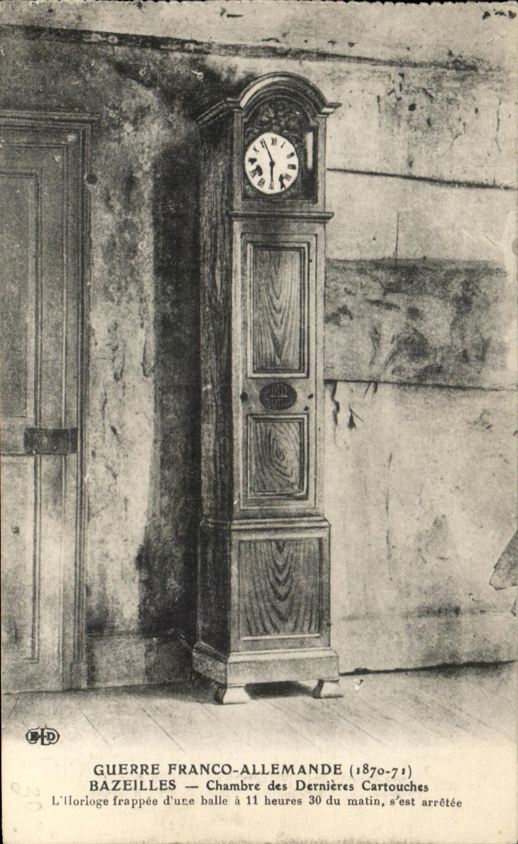 CPA liberan el sitio aleman de Bazeilles de la guerra del reloj pasado de Militaria de los Cartouches