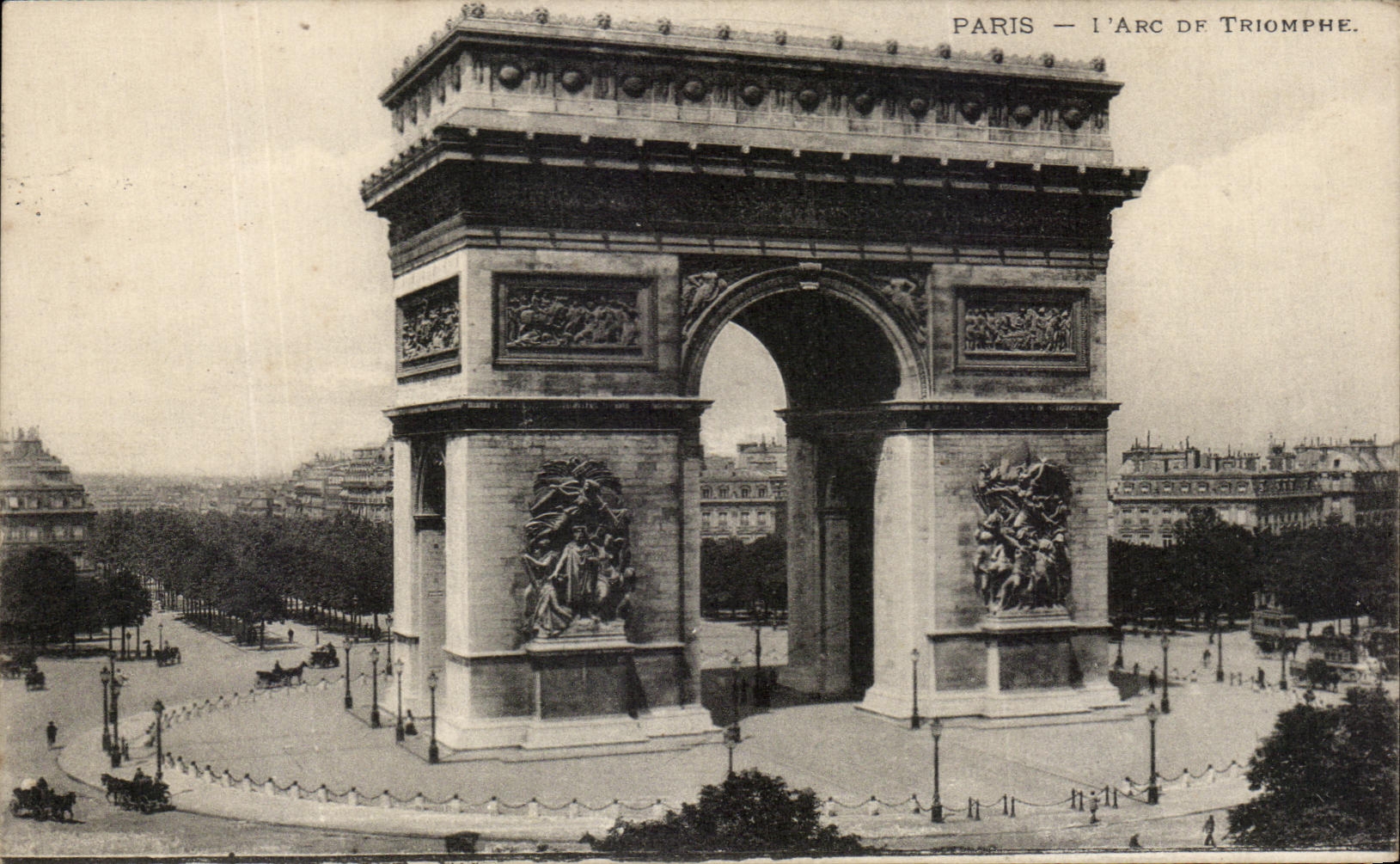 CPA Paris I'Arc De Triomphe
