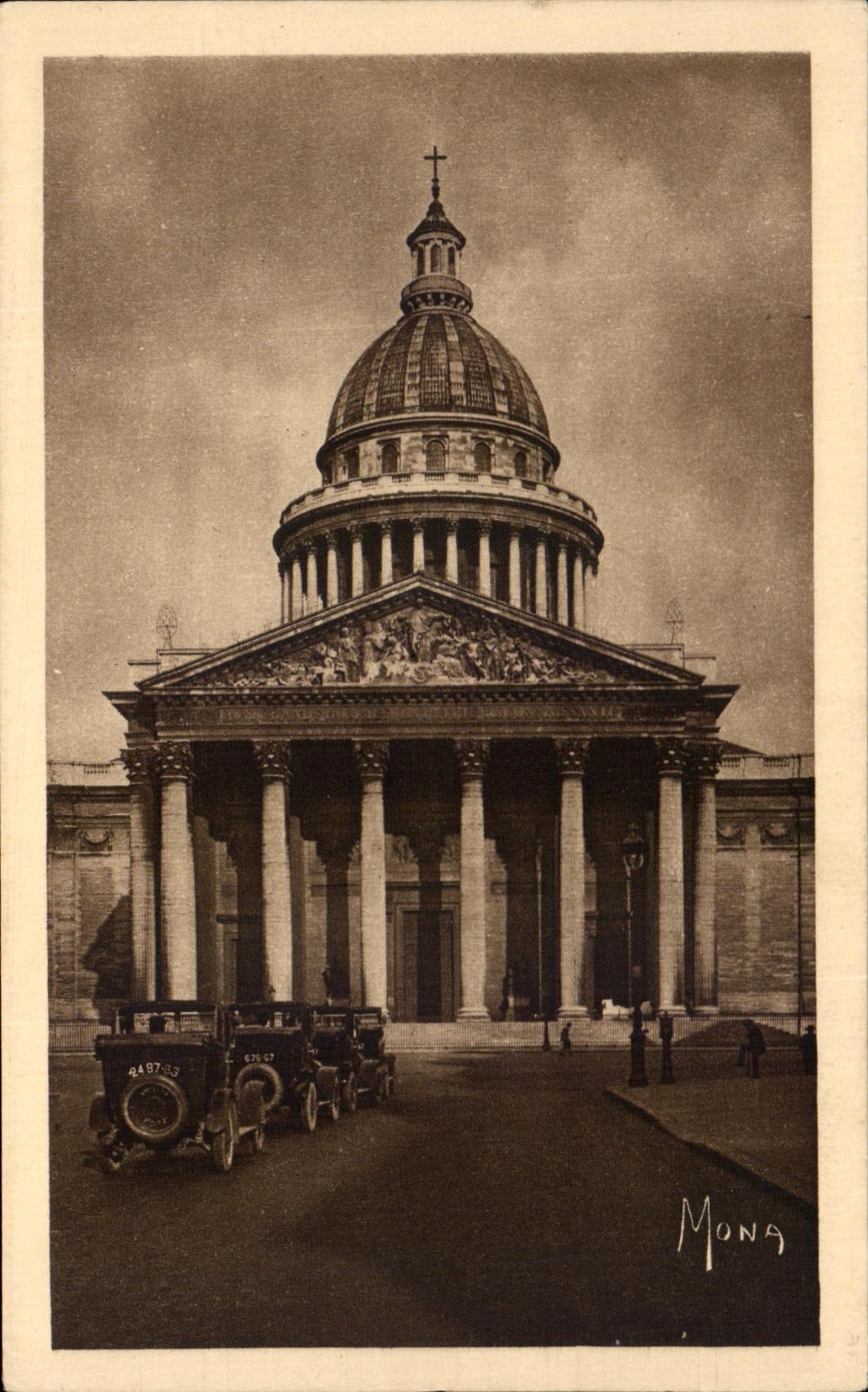 CPA Paris el panteon Church Saint viejo Genevieve