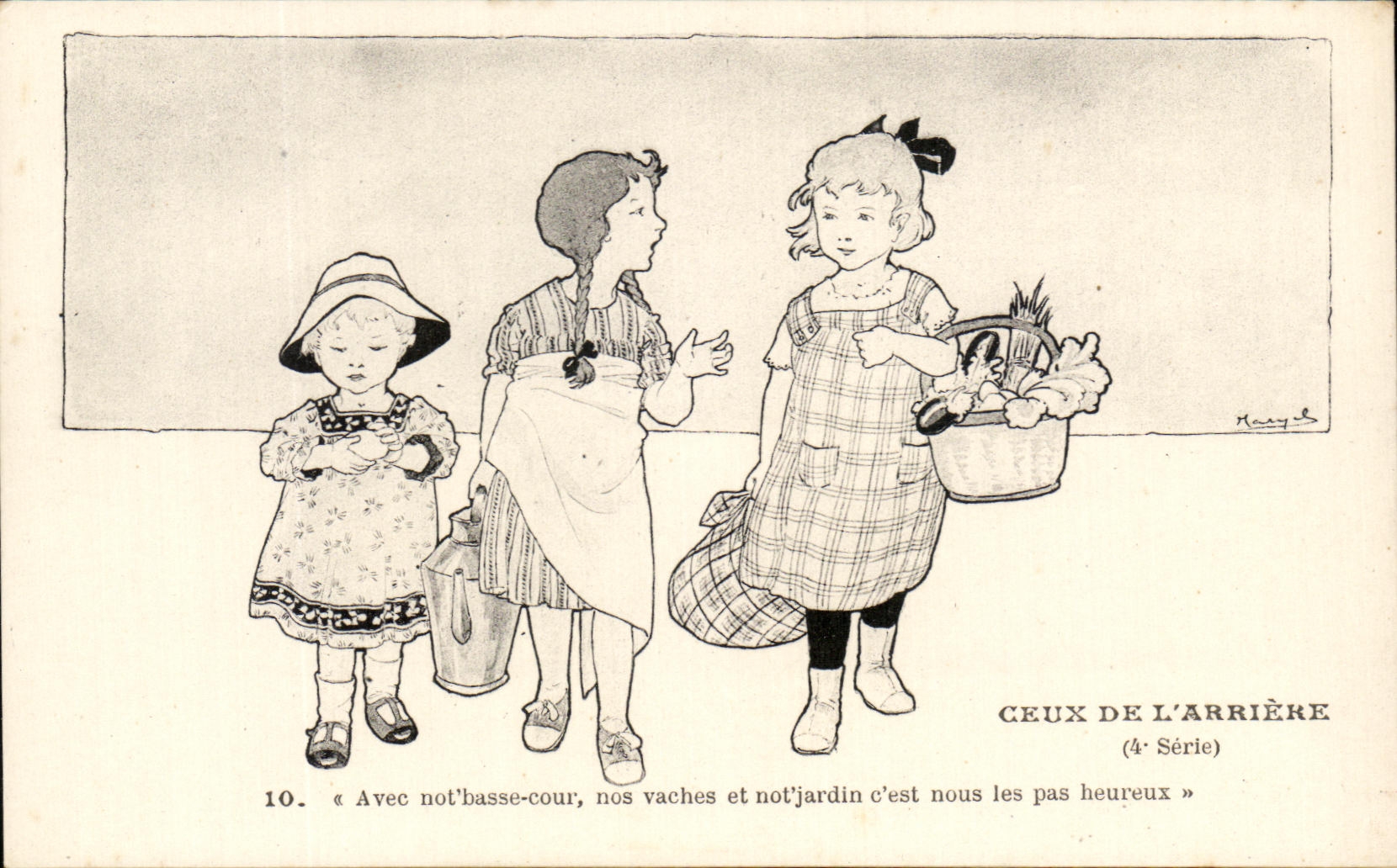 CPA Those Of the Back Militaria Children