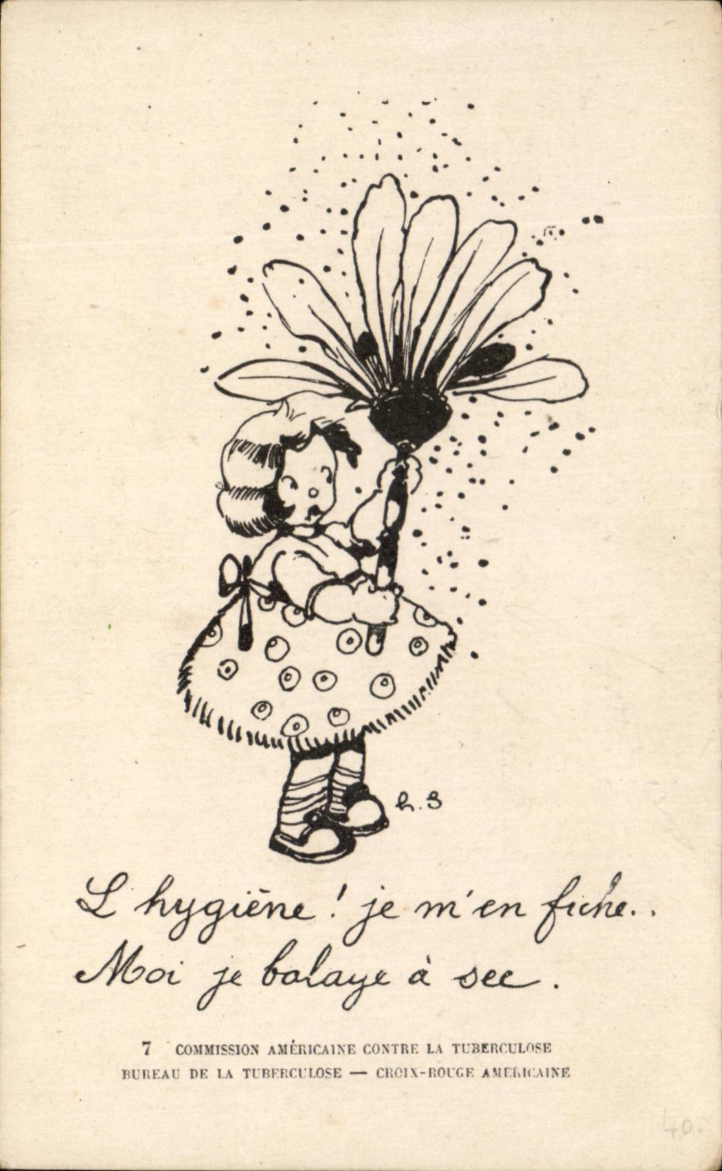 CPA Commission Americaine Contre La Tuberculose enfant