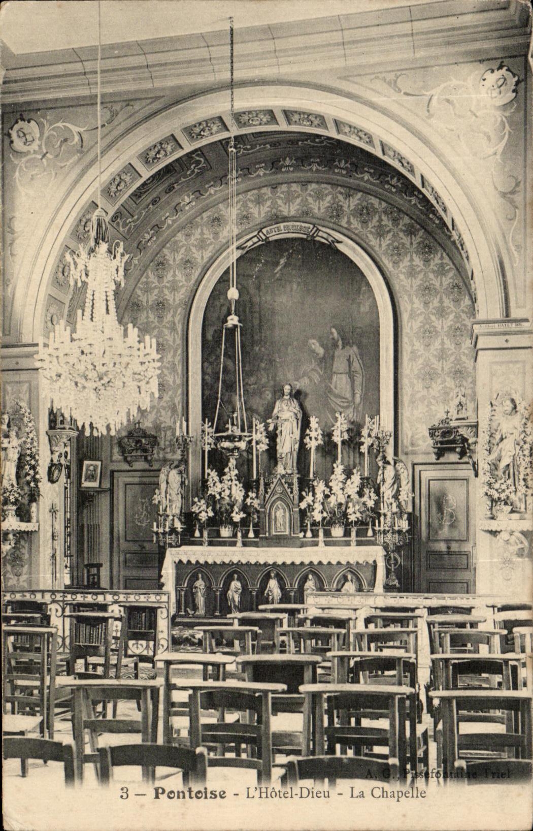 CPA Pontoise la camara acorazada del La de Dieu del hotel