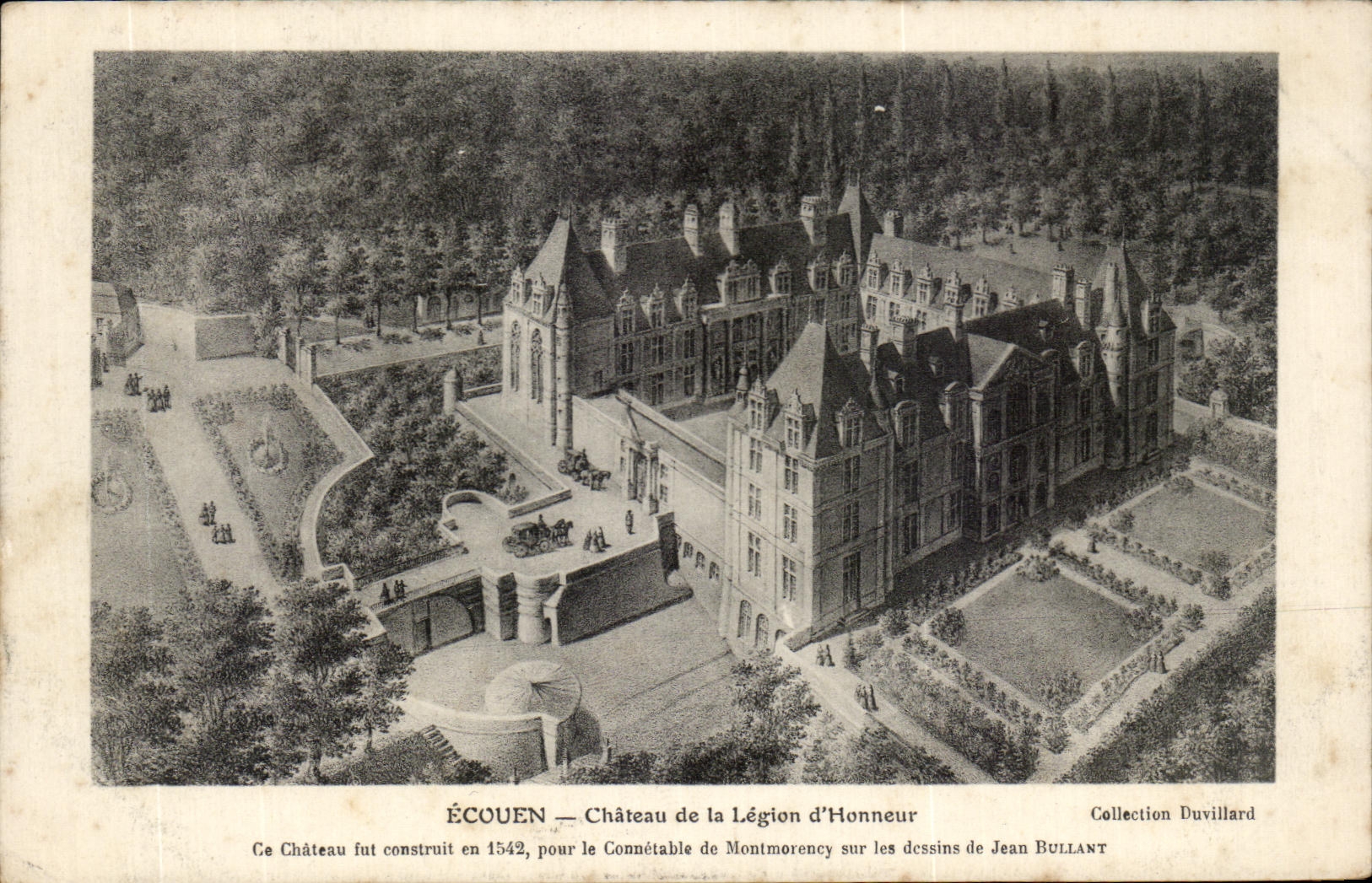 CPA Ecouen Castle of the Legion of Honor This Castle was Construit in