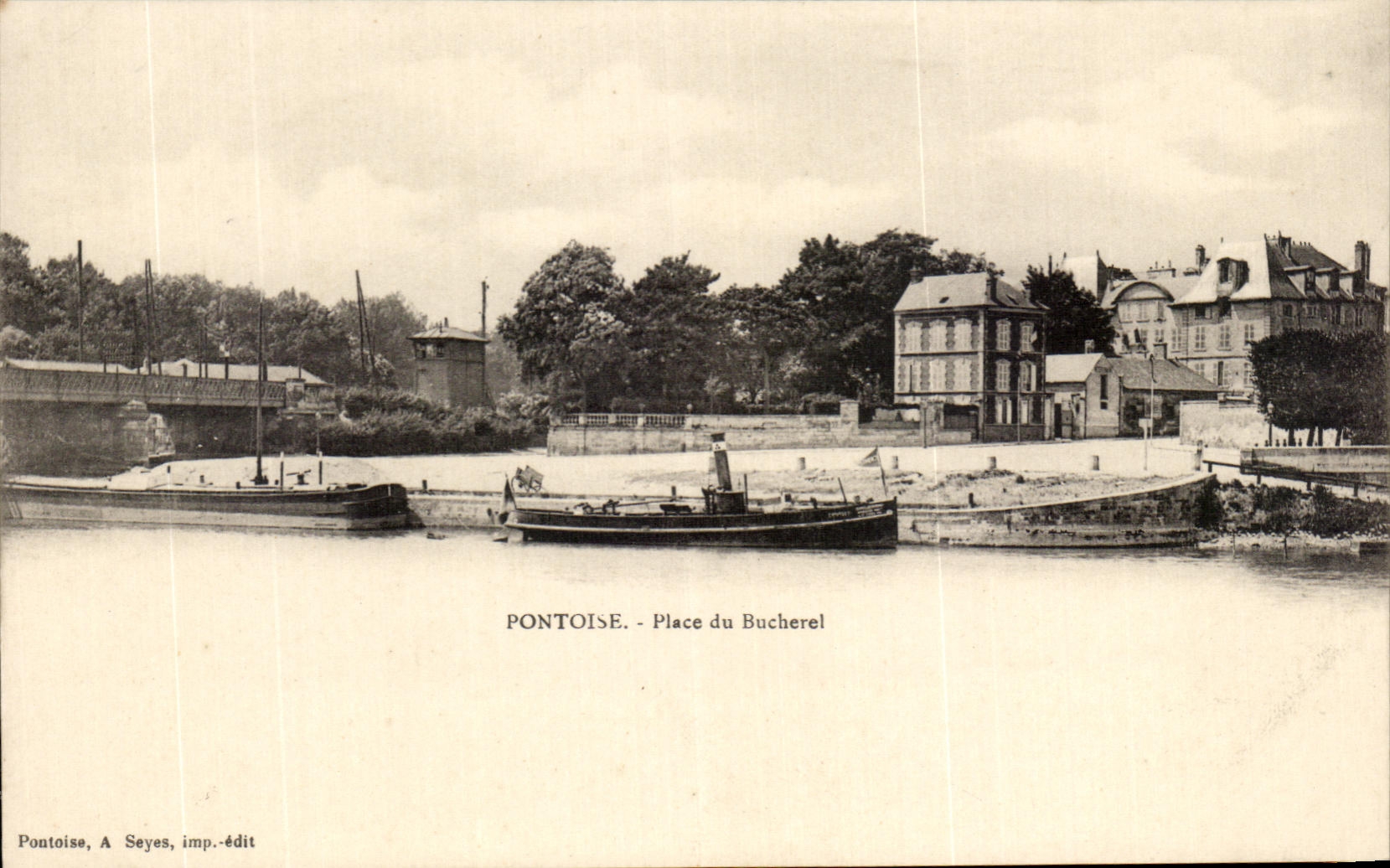 Lugares de CPA Pontoise del barco de Bucherel