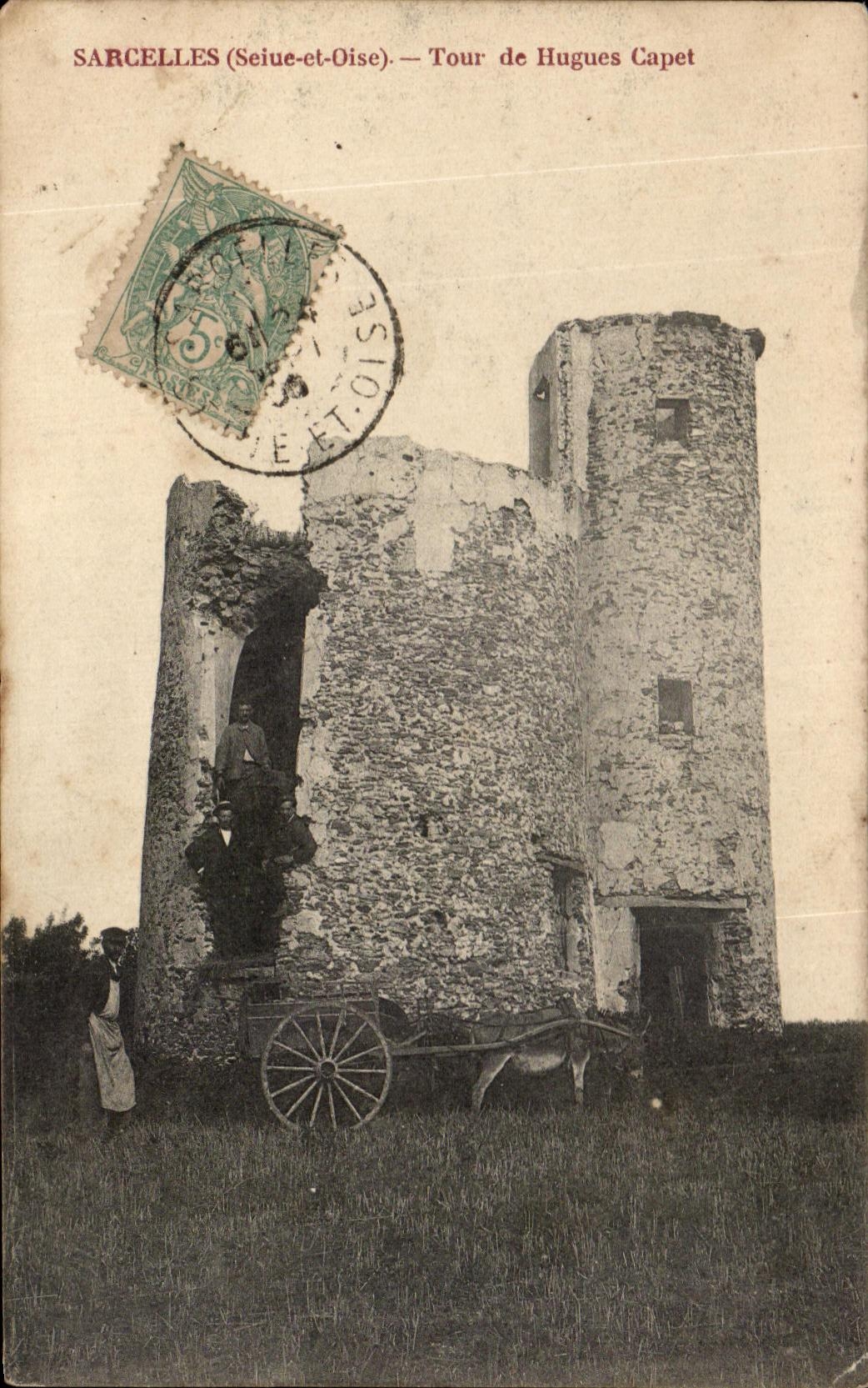 CPA Sarcelles Tour of Hugues Capet Cart has ass