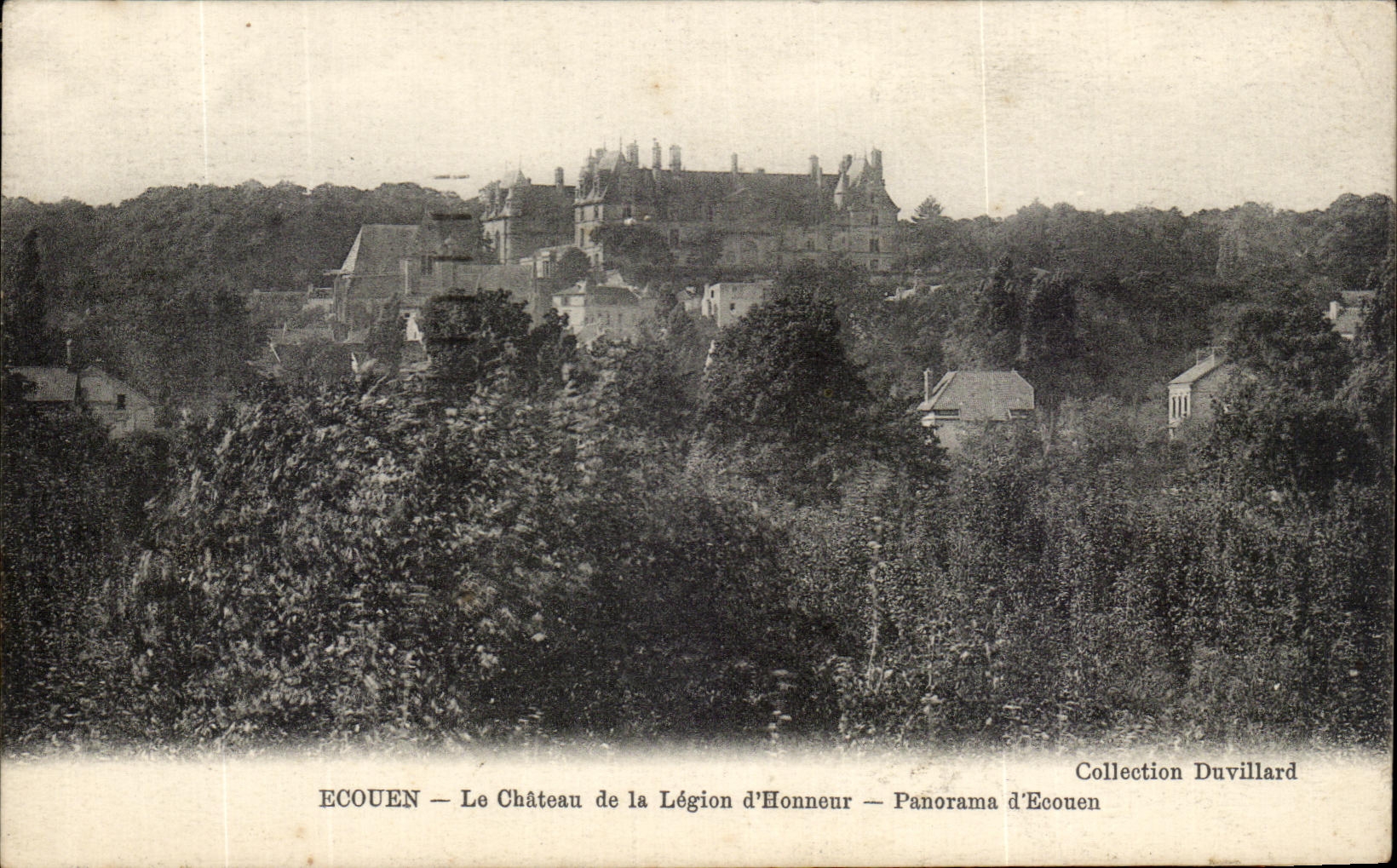 CPA Ecouen the Castle of the Legion of Honor Panorama of Ecouen