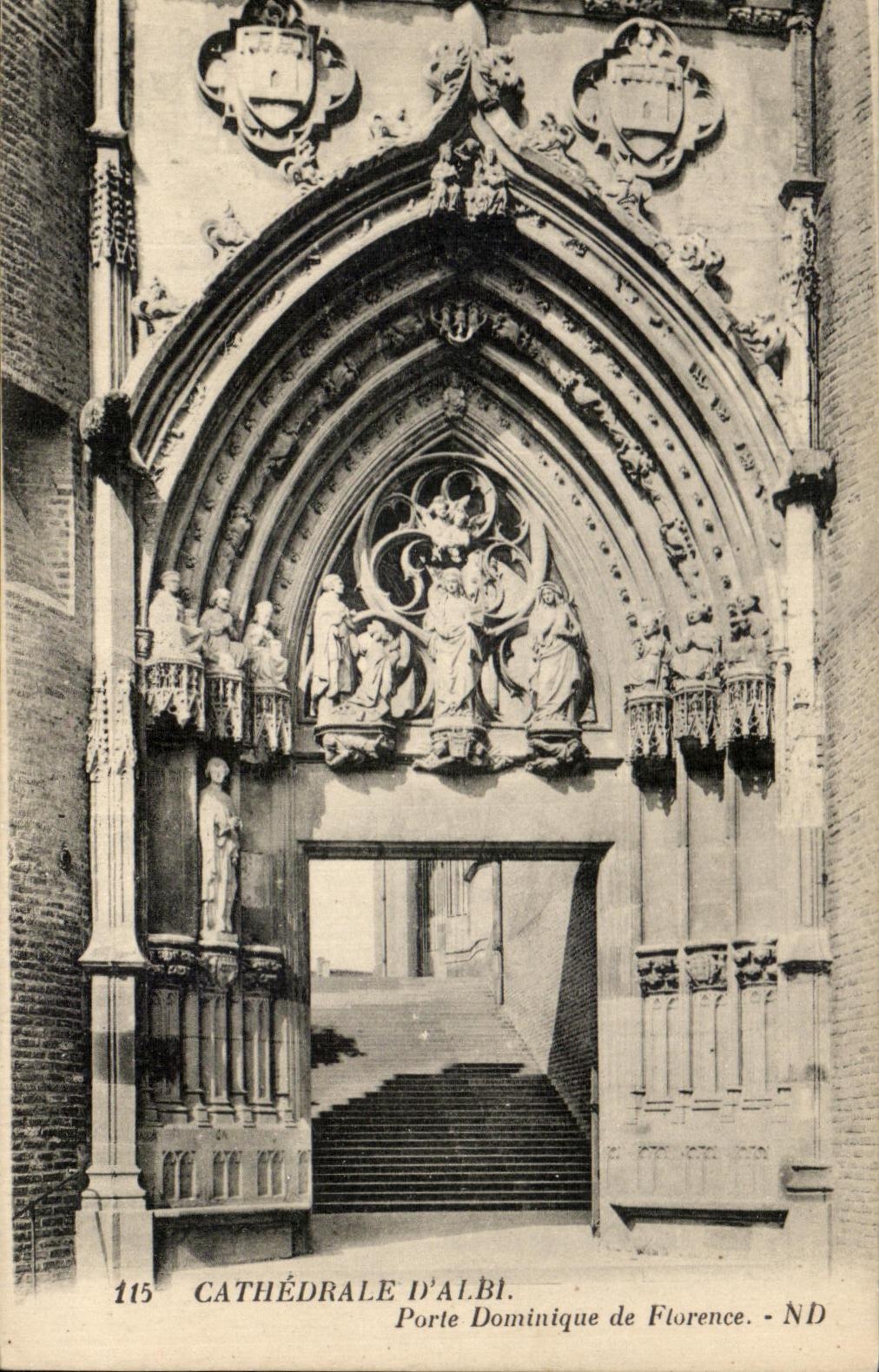 Catedral de CPA de la puerta de Albi Dominique de Florencia
