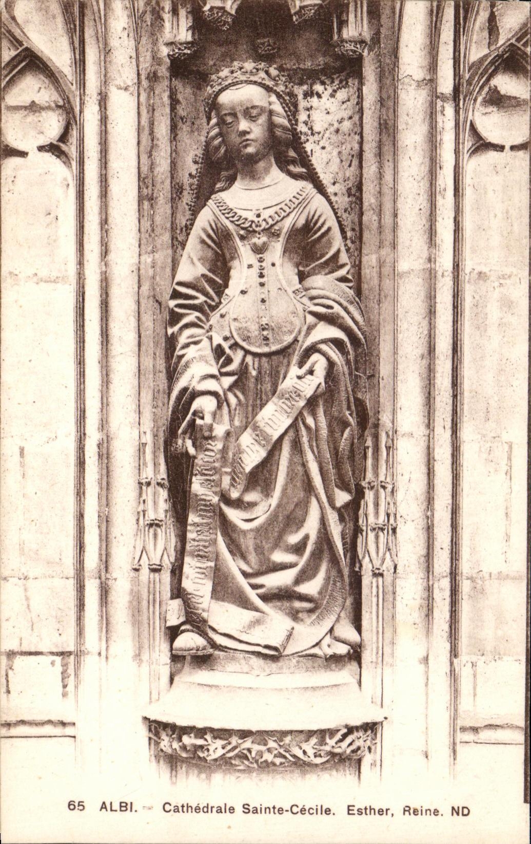 Reina de Sainte Cecile Esther de la catedral del La de CPA Albi