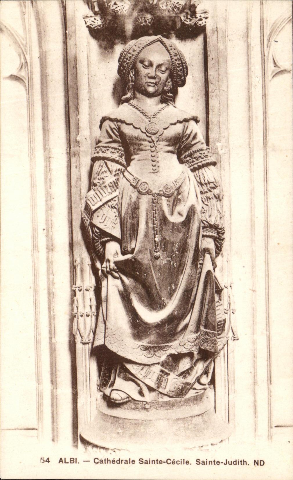 Santo Judith de Sainte Cecile de la catedral del La de CPA Albi