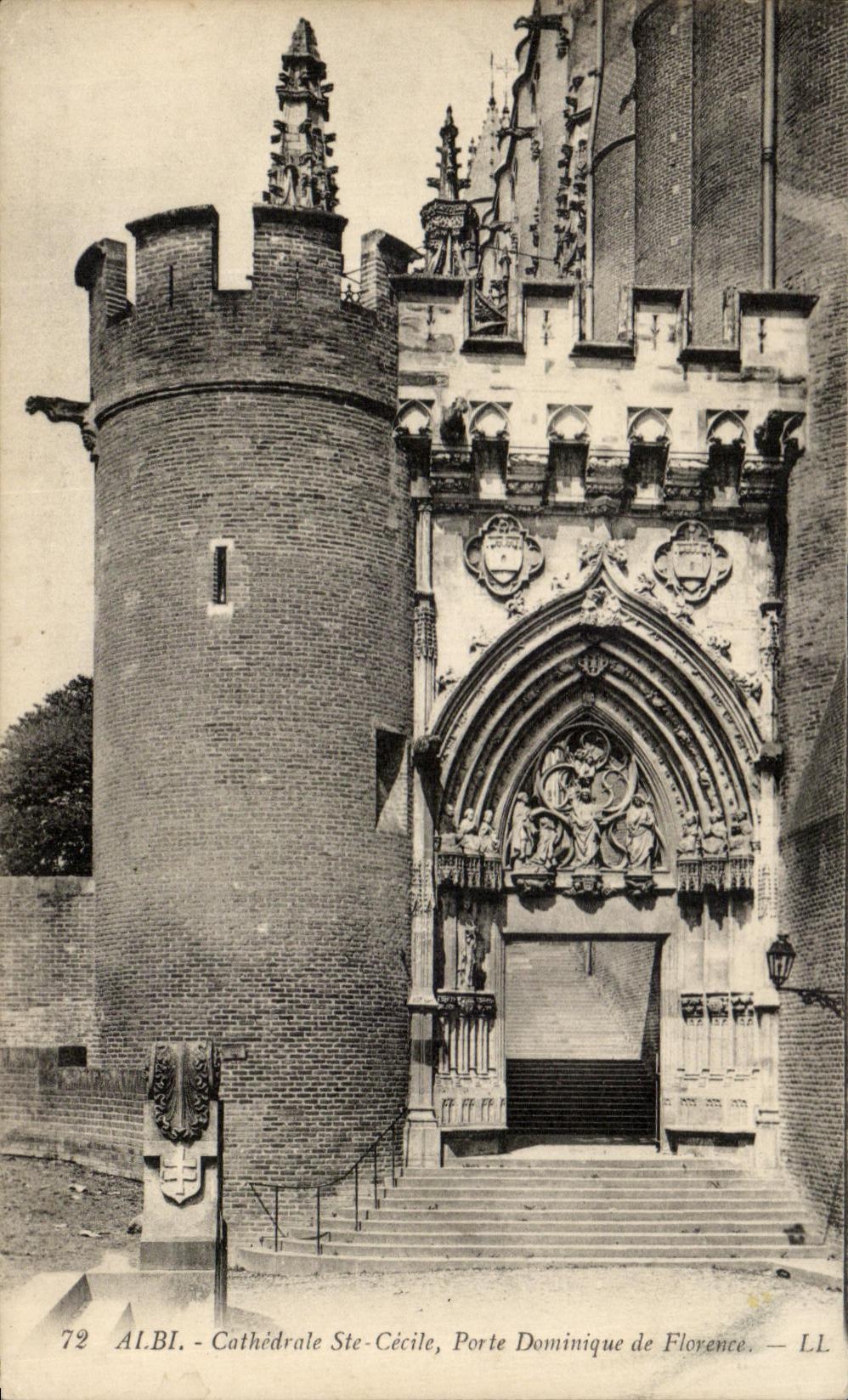 Catedral Sainte Cecile Porte Dominique de Flereance del La de CPA Albi