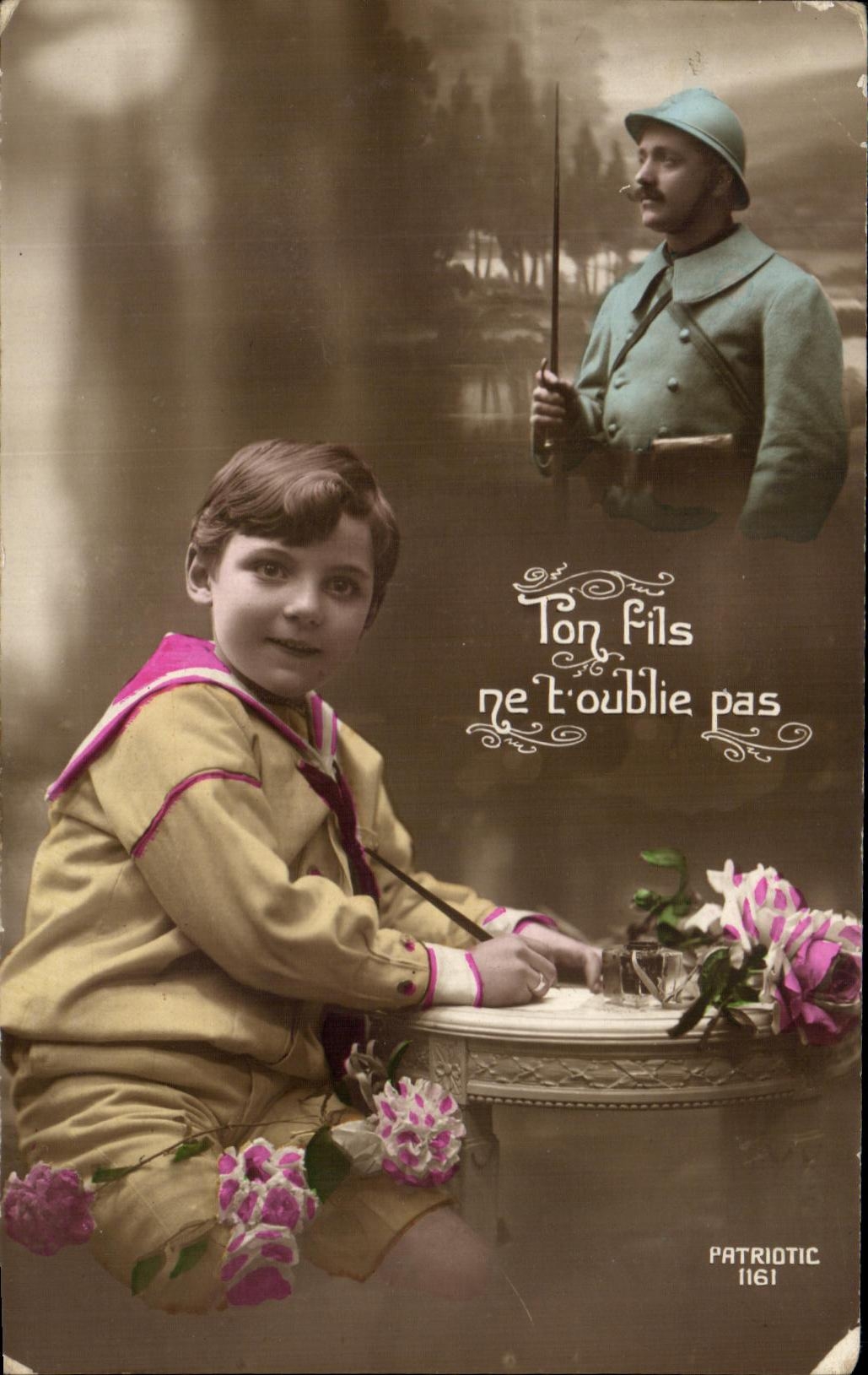 CPA Your Sons toublie not Militaria