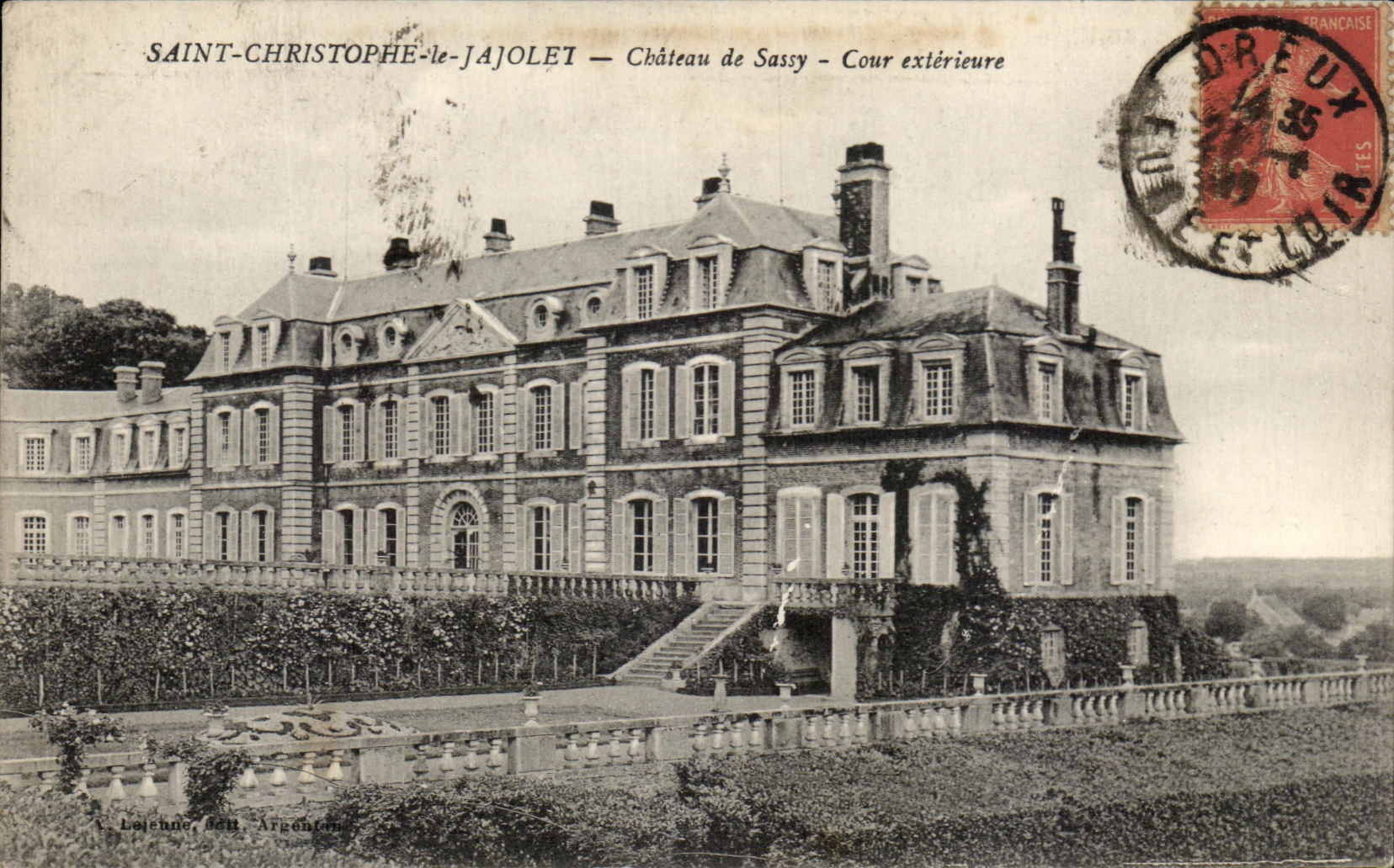 CPA Saint Christophe Jajolet Castle of Sassy external Court