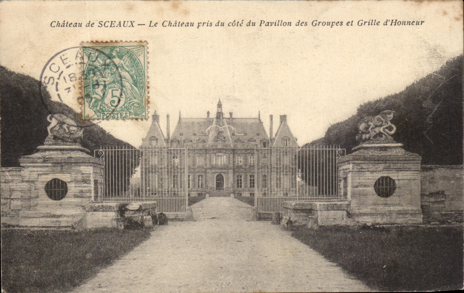 CPA Castle of Seals the Castle taken of the dimension of the House of the Groups and Grid of Honor