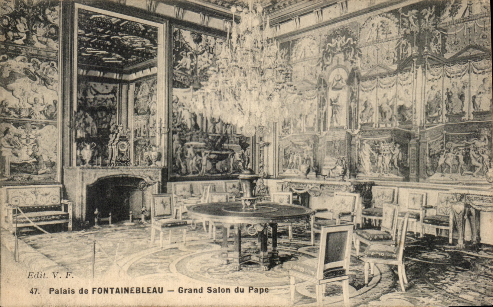 CPA Palate of Fontainebleau Large Living room of the Pope