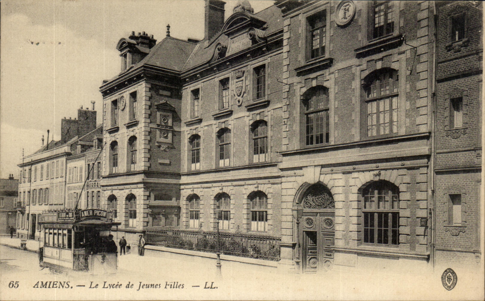 CPA Amiens the College Of Young girls Tram