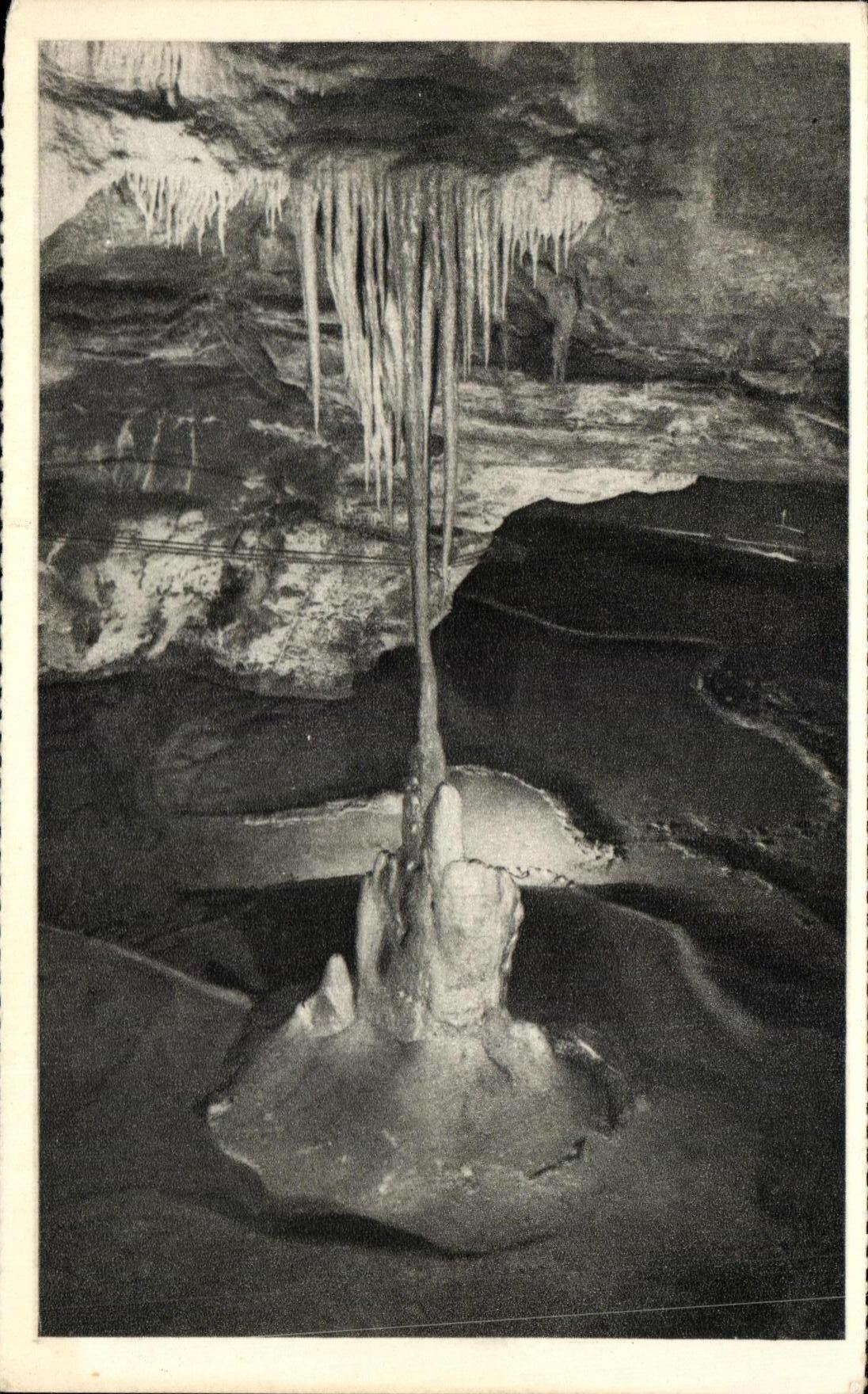 CPA Grottes De Lacave Colonne aux pattes d'Araignee