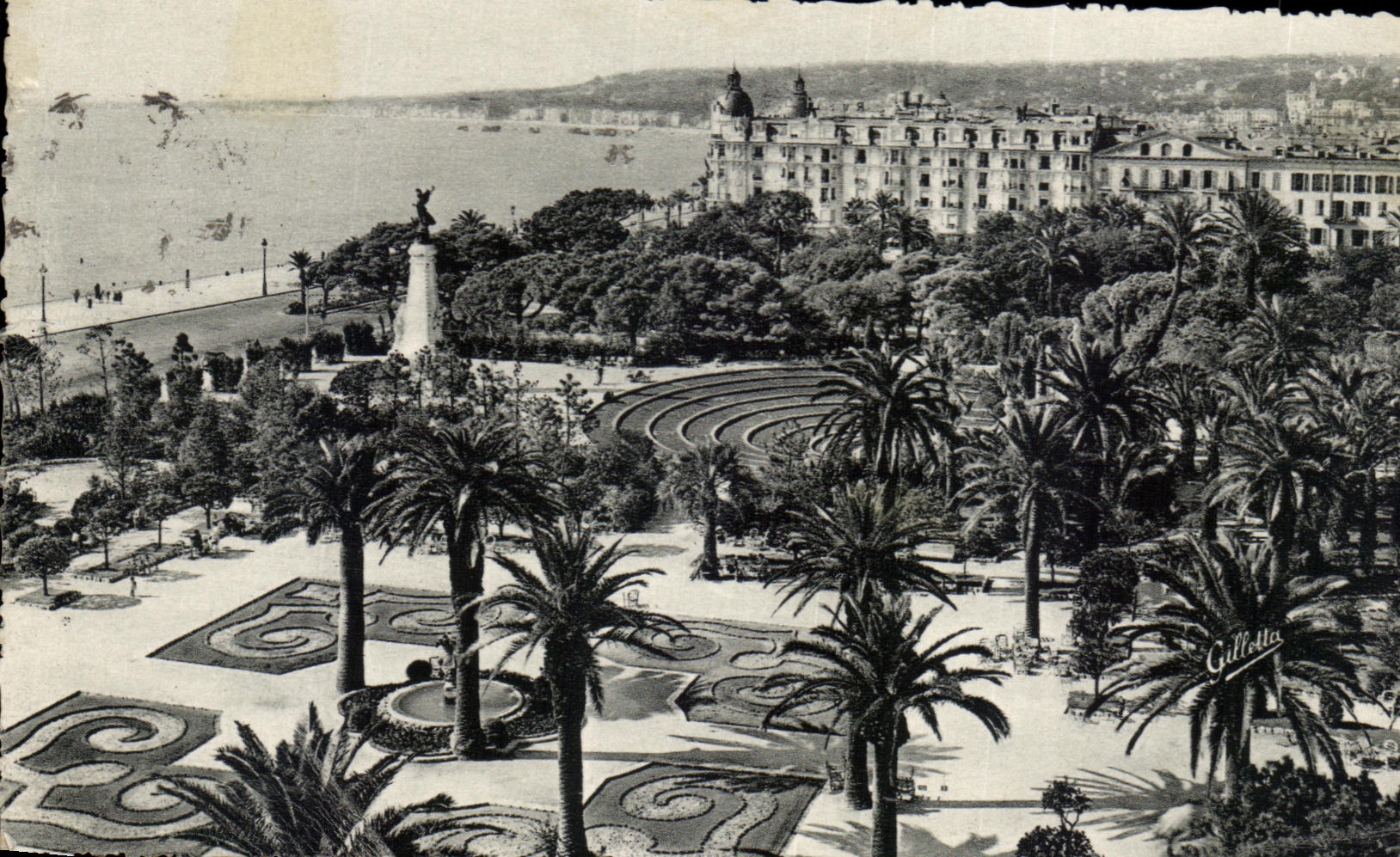 CPA Nice Les Jardins Albert ler L'Hotel Ruhl