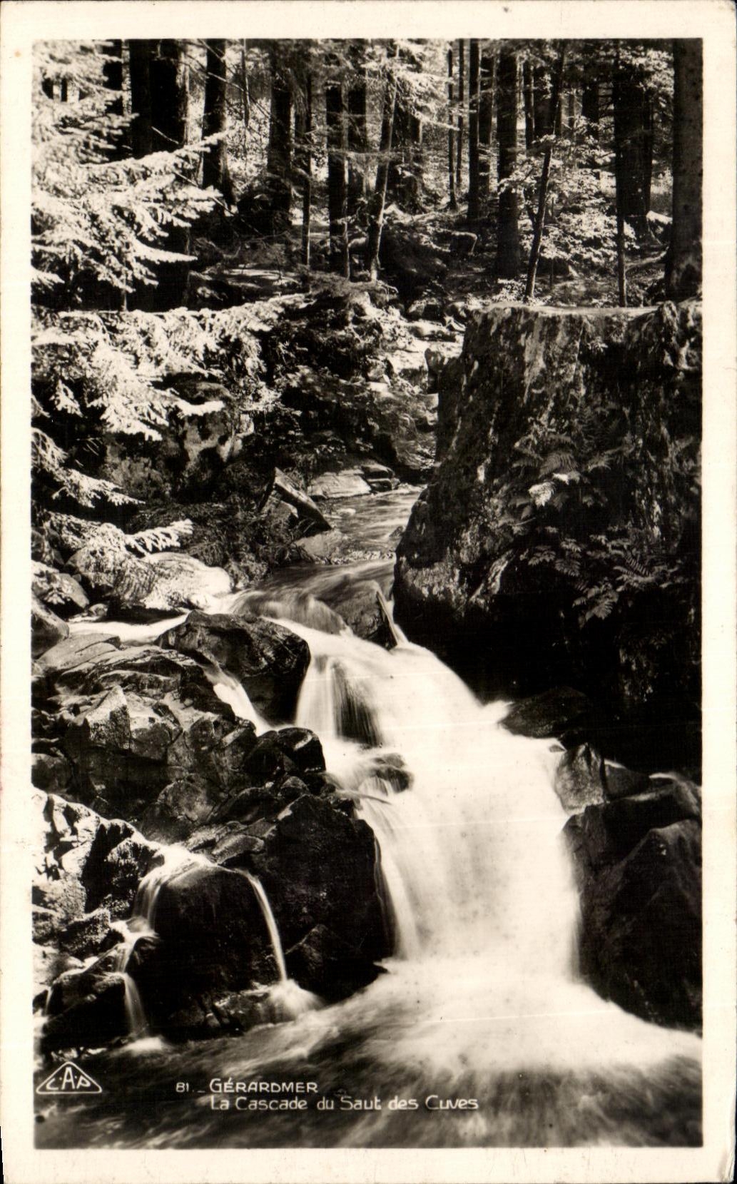 CPA Gerardmer La Cascades Of the Jump Of the Tanks