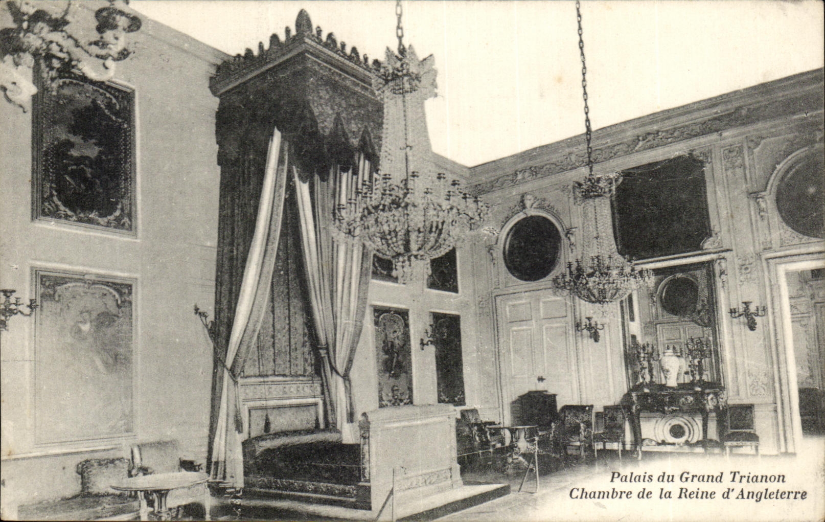 CPA Palate Of Large Trianon Room Of the Queen of England Versailles