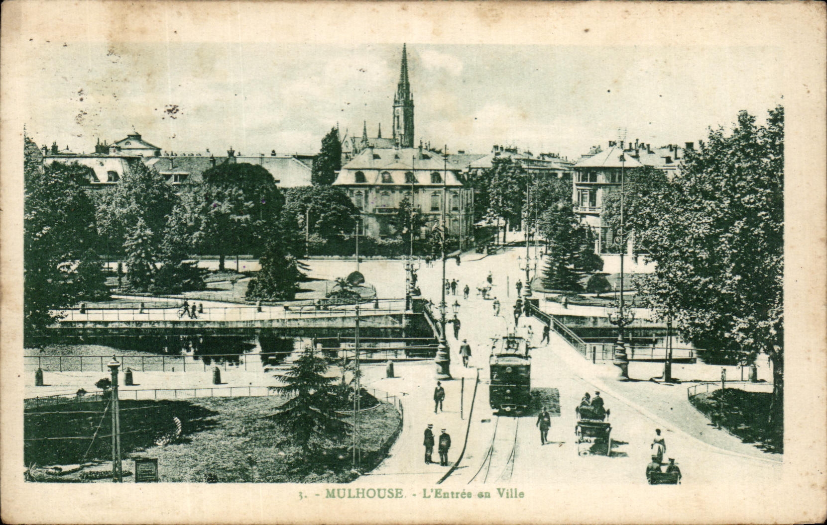 Entrada de CPA Mulhouse en la ciudad