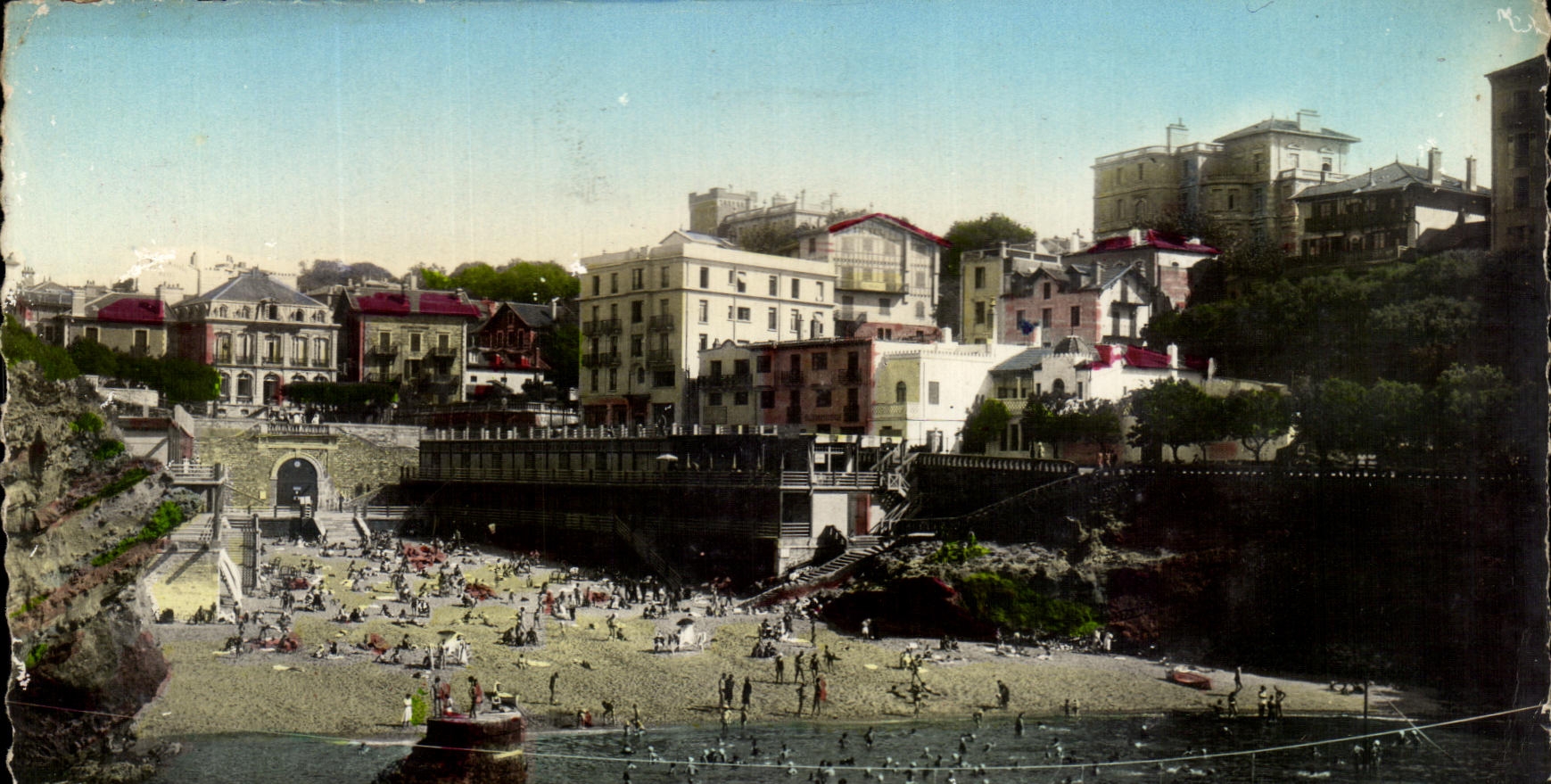 CPSM Biarritz Les Bains du Port Vieux