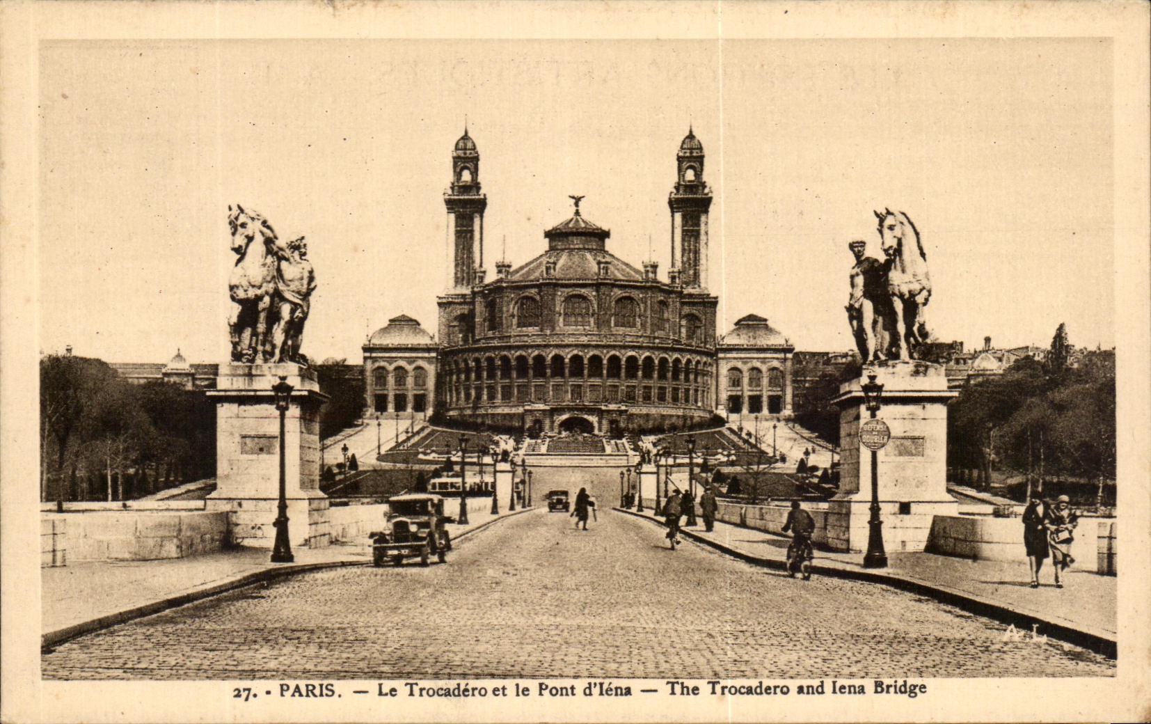CPA Paris Le Trocadero Et Le Pont l'Iena