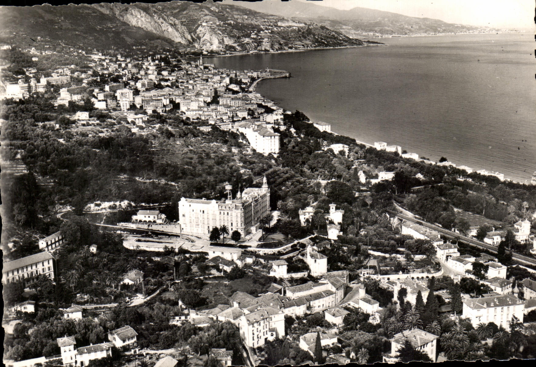 CPSM Menton Panorama on Menton and the Dimension Italian