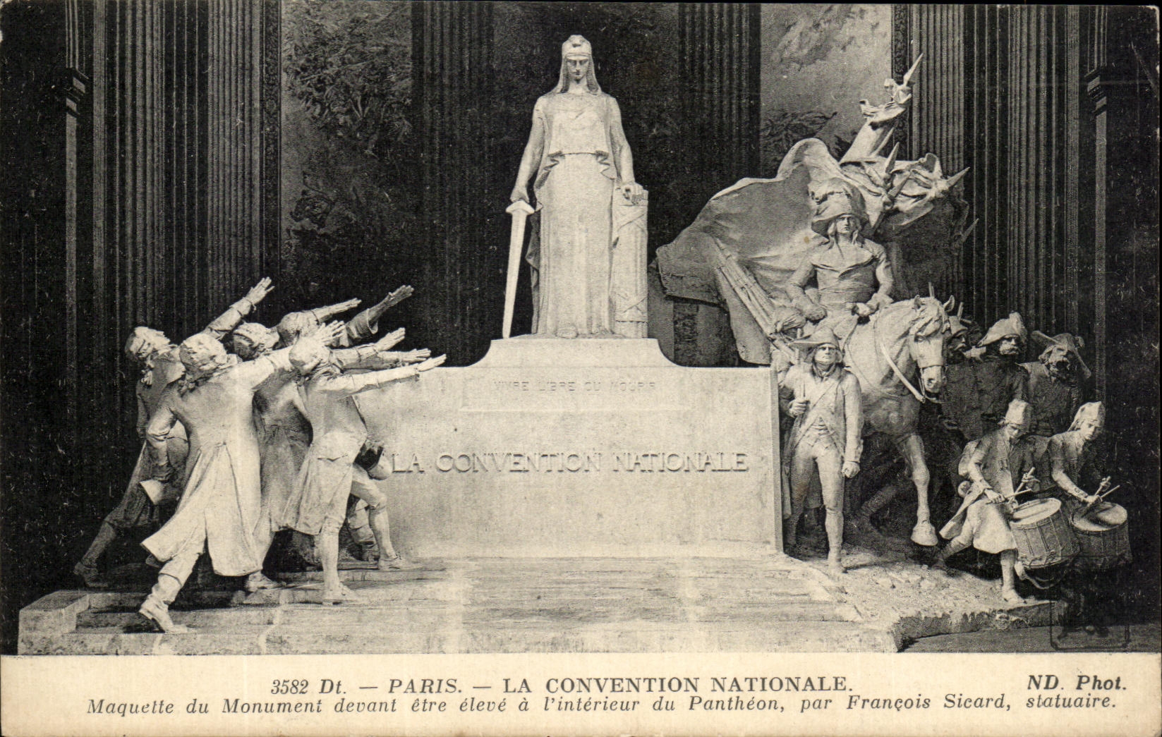 El modelo de la convencion nacional del La de CPA Paris del alto monumento que tiene que ser en el interin 'interior del panteon de Sicard