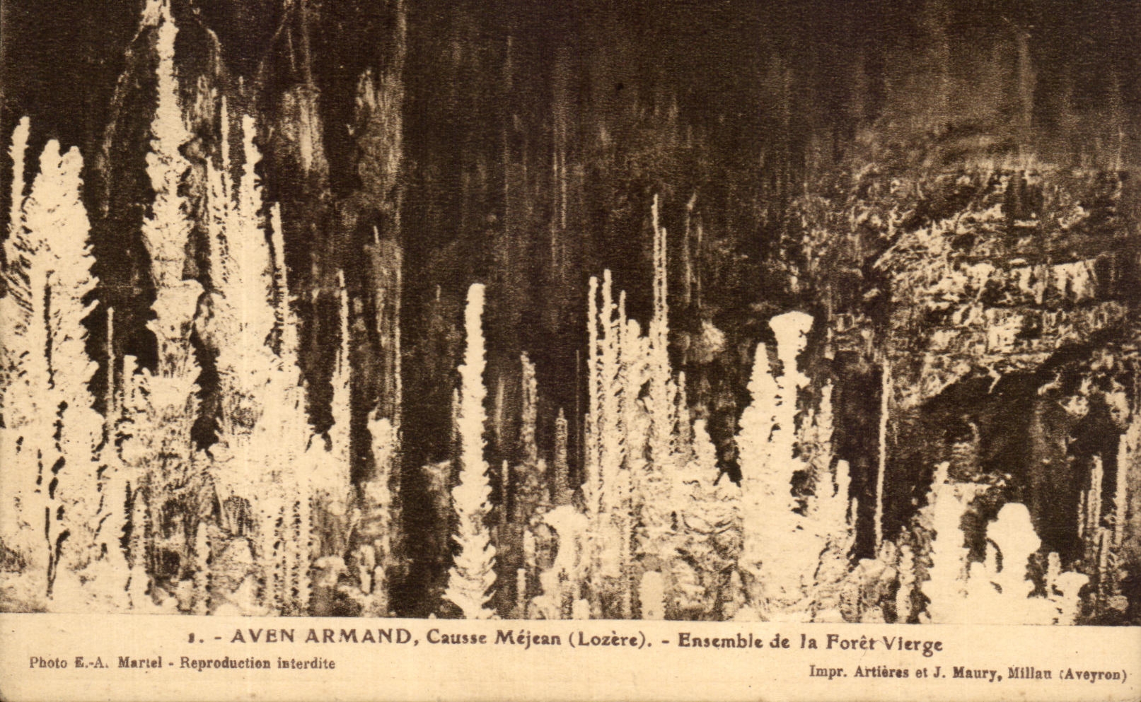 CPA Swallow-hole Armand Causse Mejean Together Of the Vilerge Drill