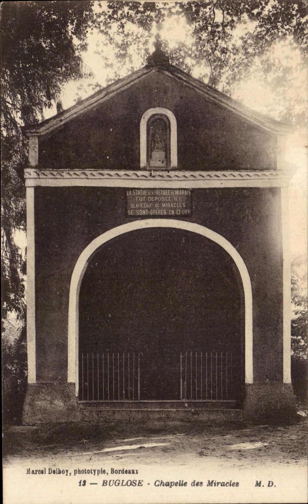 CPSM Buglose Chapelle des Miracles