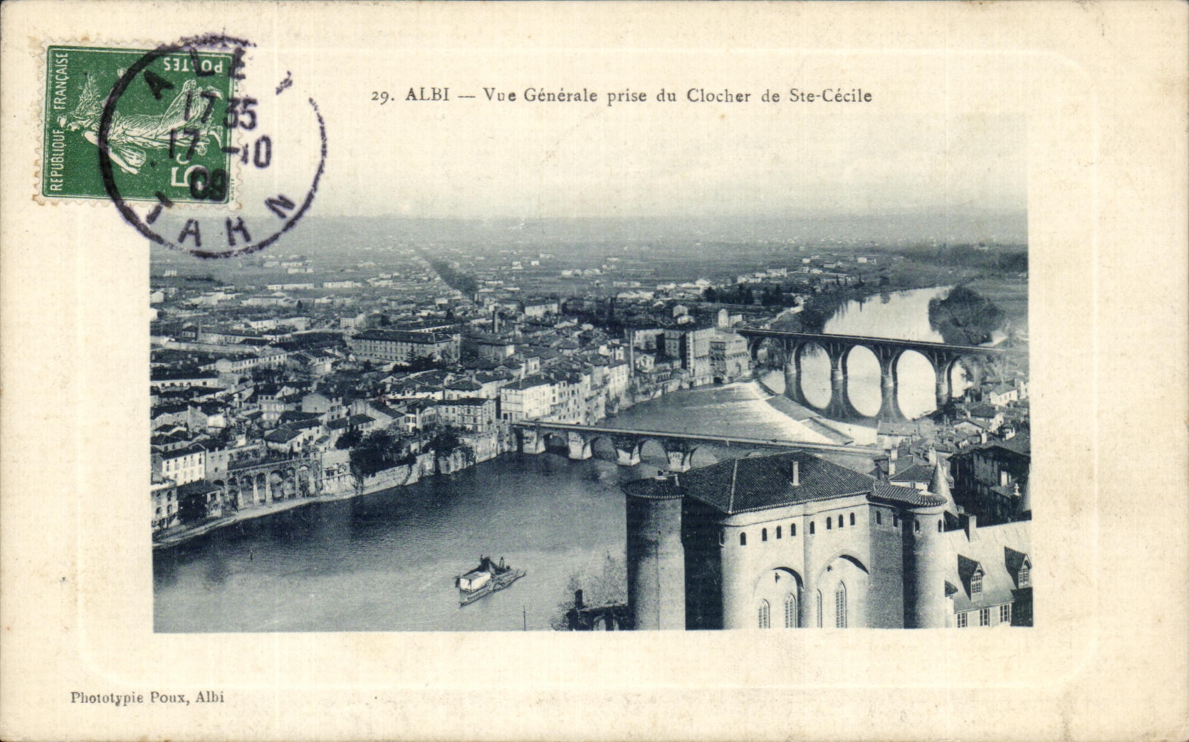 Opinion de CPA Albi tomada de la campana-torre del co Cecile